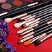 Eyeshadow Brush, Docolor 12 Pcs Eyebrow Kit Eye Makeup Brushes Set Concealer Eyeliner Eyebrow Cosmetic Blending Brush