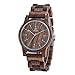 MUJUZE Wooden Watch for Men, Wood Watch for Men Brown Watch 40mm Unisex Design Quartz Analog Movement Casual Walnut Wood Wrist Watches