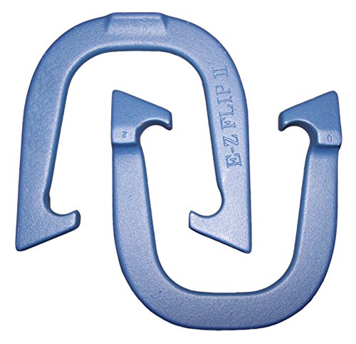 E- Z Flip II Professional Pitching Horseshoes- Made in The USA! (Blue- Single Pair (2 Shoes))