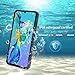 IP68 Waterproof Transparent Phone Case for Huawei P30 Pro, Full-Body Protective Rugged Case,Clear Back Cover Case with Built-in Screen Protector for Huawei P30 Pro (2019 Release) (Black)