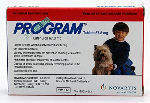 Program for Small Dogs - Red 6 X 67.8mg Tablets (5 - 14 Lbs) - Thumbnail 4