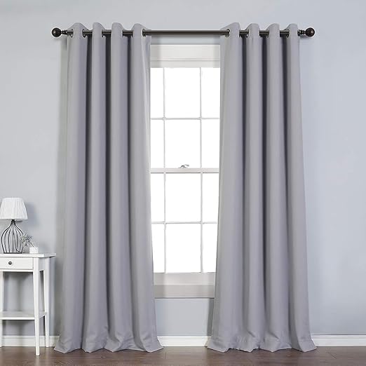 Amazon Com Mysky Home Solid Grommet Top Thermal Insulated Window