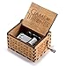 Jashem Wooden Music Box 18 Notes Tune Hand Engraved Game of Throne Musical Box Handmade Gift for Birthday