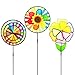 Dreamline Product Garden Pinwheel 3 Pack Made of Durable 100% Weatherproof Nylon and Fiberglass | Rainbow Colored Spinner for Gardens Dance in The slightest of breezes.