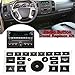 StyleZ 2PCS GM Radio Button Repair Decal Sticker Set Radio Repair Kit Dash Replacement for 2007-2015 GM Vehicles Ruined Peeling Faded Chipped Scratched Radio Buttons Suit for Tahoe, Yukon