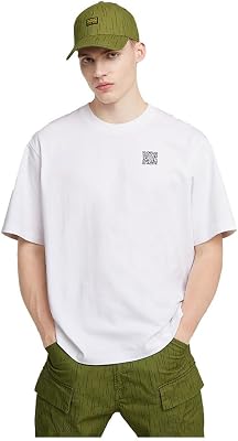 Homme T-shirt QR Mini Maxi Boxy, Blanc (white D25975-C784-110), M