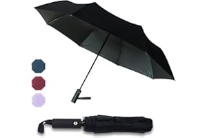 Pumi-geous Automatic Umbrella Windproof Lightweight Strong Compact UV Protection Rain Travel Umbrellas Collapsible Backpack Umbrella Suit For Adult