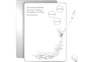 VBESTLIFE LCD Writing Tablet, Smooth Writing Magnetic Drawing Pad with Eraser, for Students, Metal Eye Protection LCD Writing