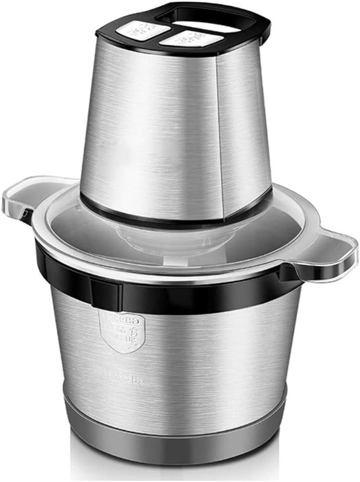 SHUUY Meat Grinder, Electric Food Chopper with Metal Steel Shaft, Small Kitchen Food Processor for Vegetable Grinding Chopping