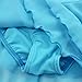 TiaoBug Girls' Sheer Ruffle Short Sleeve Tutu Skirted Ballet Dress Gymnastic Leotard for Dance/Ballet/Trainning Size 3-4 Blue
