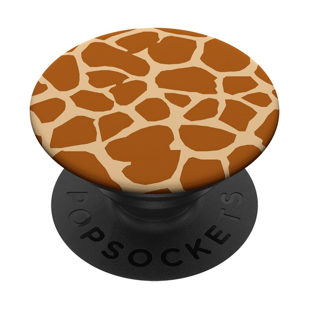 Cell Phone Button Pop Out Holder Light Brown Giraffe Print PopSockets PopGrip: Swappable Grip for Phones & Tablets PopSockets Adhesive PopGrip