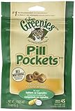 Pill Pockets for Cats Chicken 1.6 oz 4 Pack (180 Pockets)