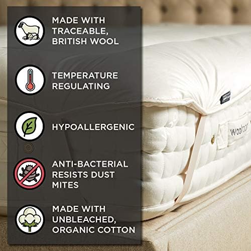 Woolroom Deluxe Mattress Topper King Bed 4-5 cm - Image 4