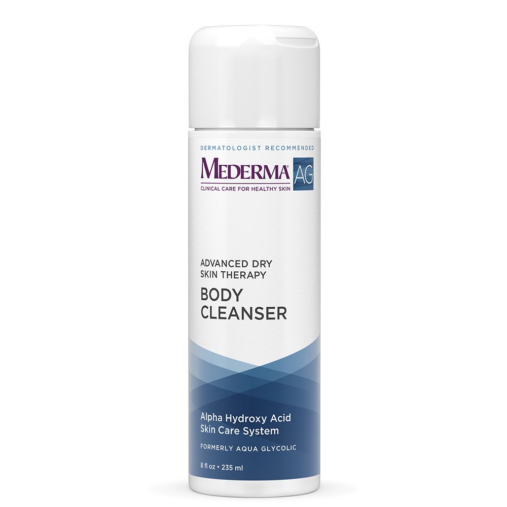 Mederma AG Moisturizing Body Cleanser – moisture rich, pH-balanced, body cleanser with glycolic acid to exfoliate – dermatologist recommended brand, hypoallergenic, soap-free, fragrance-free - 8 ounce