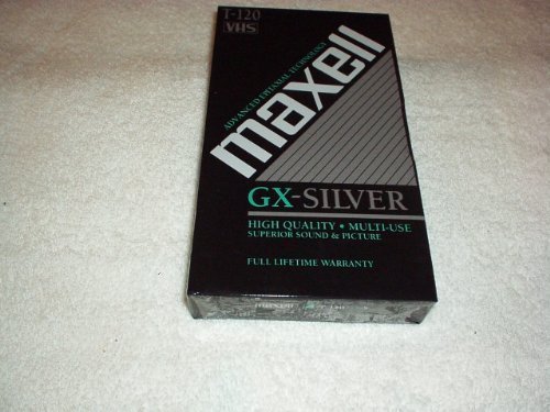 Maxell Videocassette GX-Silver HIGH QUALITY (6 hr) EP/SLP mode
