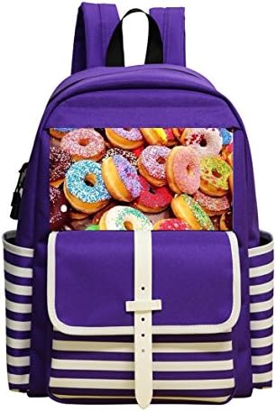 Fashion Printed Backpack Delicious Donuts School Bag