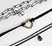 FASHION WANG 6 PCS CHOKER NECKLACE SET - INCLUDES - FREE GIFT - Womens Black Classic Velvet Like Choker, Women and Girls Classic Choker With Metal Details, Tatoo Necklace with Pendant