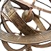 Vinatge Engraved Brass Tabletop Armillary Nautical Sphere Globe