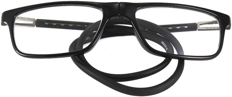 DOUBLE BATTERY ATHLETE READING GLASSES|Black Color| Power: 1
