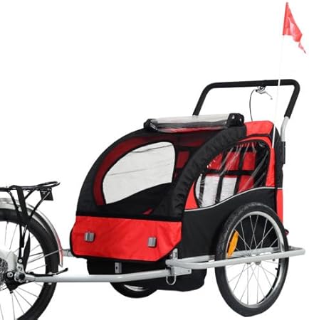 jogging stroller on bike rack