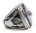 Decade Awards Silver Fantasy Football Champion Ring | Style B | Heavy FFL League Champ Ring with Stand