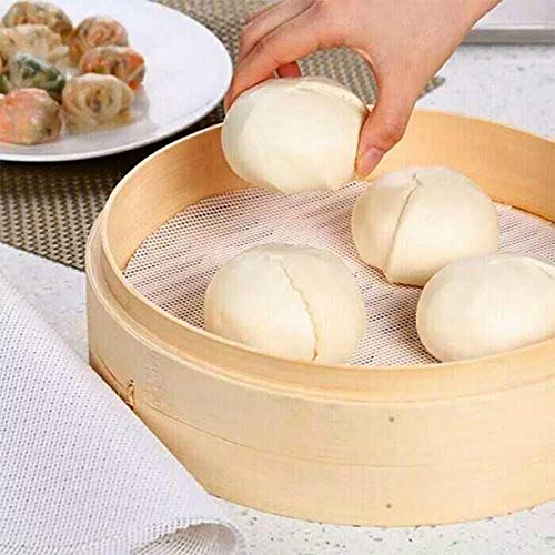 12 Tappetini In Silicone Per Cottura A Vapore - 25cm Antiaderenti Riutilizzabili Per Verdure, Riso - Foto 5