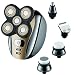 Electric Razor for Men Head Shaver for Bald Men Grooming Kit 5 in 1 Wet Dry Rotary Shavers Nose Hair Beard Trimmer Clippers Facial Cleansing Brush Cordless Waterproof USB Charging Rechargeable