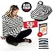 Nursing Breastfeeding Cover Scarf - Baby car seat Canopy Multi-Use Stretchy, BONUS Pillow case and eBook, carseat covers Universal Fit Best Baby Shower Gift