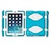 Ipad 2/3/4 Case, Kidspr Ipad Case *New* *Hot* Super Protect [Shockproof] [Rainproof] [Sandproof] with Built-in Screen Protector for Apple Ipad 2/3/4 (Lake Blue/White)