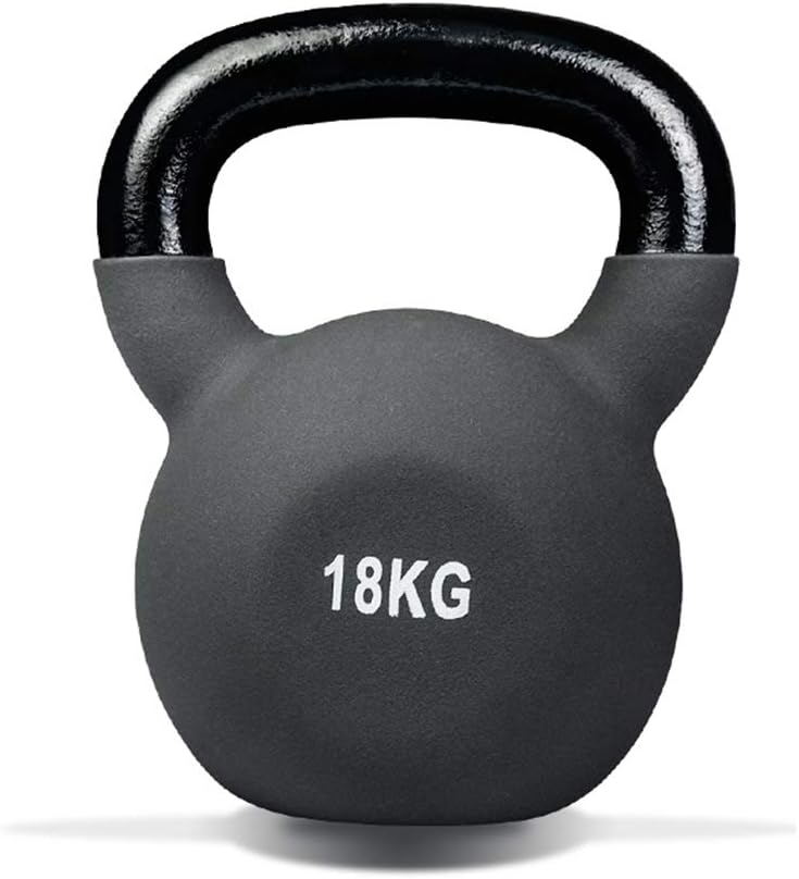 Neoprene Covered Kettlebells 2KG-20KG, Colour Coded Weights, Covered Cast Iron, Home Gym, Fitness, Exercise, Weight Training