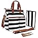 Daiper Bag ,totobay Multi-Function Travel Diaper Tote PU Bottom Bags for Mom,Baby Gift,Large Capacity ,Durable