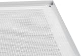 EUROPLAST 400x150mm White Metal Air Vent Grille with Insect Mesh view 6