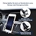 Air Vent Phone Holder for Car-Replaceable Clamps for Big Phones, Vent Clip & Dashboard Suction, 360° Rotation Gravity Phone Mount & Cradles for iPhone XS/Max/X/8/8Plus/7/7Plus/6s/6P/5S,Galaxy S5/S6/S7