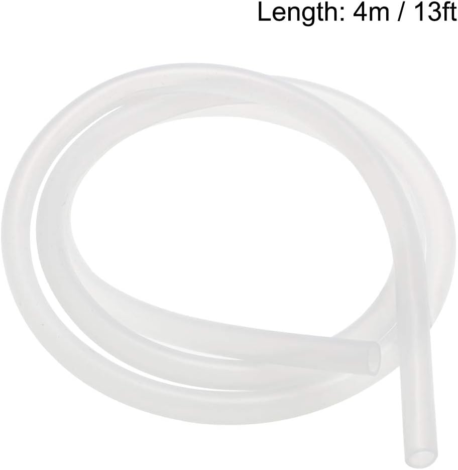 sourcing map Silicone Tubing, 10mm ID x 13mm OD 4m Rubber Tube Air Hose Water Pipe for Pump Transfer Translucent - Image 4