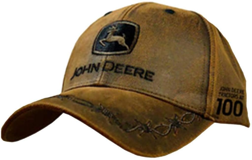 brown john deere hat