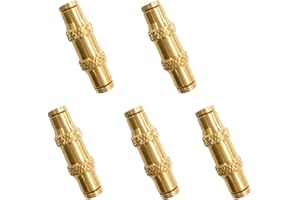 TL TOOLEGIN Push to Connect Fittings 1/8 Inch Tube OD Pneumatic Fittings DOT Air Fittings Air Line Fittings Air Hose Fittings Air Compressor Quick Connect Fittings Brake Line Fittings 5pcs