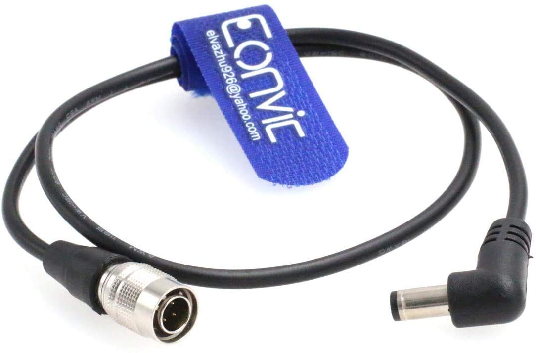 Eonvic 2.5mm DC Power to Hirose 4 Pin Cable For Sound Devices 633/644/688 Zaxcomn ZOOM F4/F8 Recorder