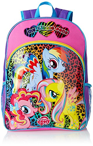 FAB Starpoint Little Girls'  My Little Pony Animal Print 16 Inch Backpack, Multi, One Size