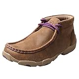 Twisted X Boots Unisix-Child Kid s Bomber Purple Driving Mocs