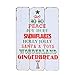 NIKKY HOME Rustic Christmas Wish Wooden Wall Decorative Sign 7.87 x 0.63 x 11.87 Inches