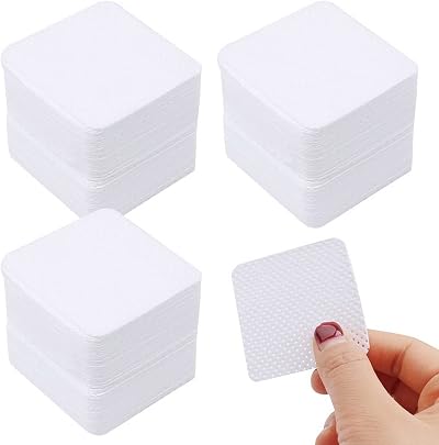kuou 600 Pcs Lint Free Wipes 5x5cm for Nails Gel Polish Remover Pads