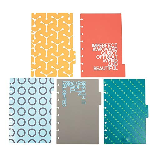 Staples 2103823 Arc System Tab Dividers Assorted Patterns 6Inch x 81/