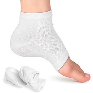 Height Increase Insoles 1 Inch Invisible Heightening Socks, Breathable Hollow SEBS Gel Heel Cups, Soft Shock Absorbing Heel P