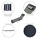 Outsunny Folding Chaise Lounge Pool Chairs, Outdoor Sun Tanning Chairs with Pillow, Reclining Back, Steel Frame & Breathable Mesh for Beach, Yard, Patio, Black