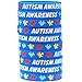 15 Autism Awareness Wristbands - Colorful Puzzle Pieces Silicone Bracelets