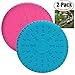 Legendog 2 Pcs Dog Flying Disc Rubber Catcher Toy 9 Inch Large Dog Toys (Pink & Blue)