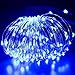 2 Pack Solar String Lights,33ft 100 LED Solar Fairy Lights 8 Modes Blue Copper Wire Lights Waterproof Outdoor String Lights for Garden Patio Gate Yard Party Wedding Xmas Tree