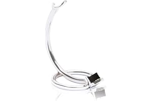 Glamlily Curved Chrome Shave Stand & Shaving Holder - Men’s Razor Holder - 2 x 3.5 In