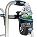 Button-Lock Universal Cup Holder for Walker/Wheelchair/Rollator (Black)