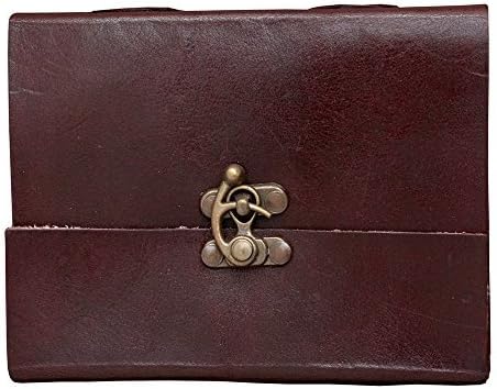 AH International Genuine Leather & Handmade Paper Diary Notebook Journal for Personal Use or Gift Size 4x6 (Brown)